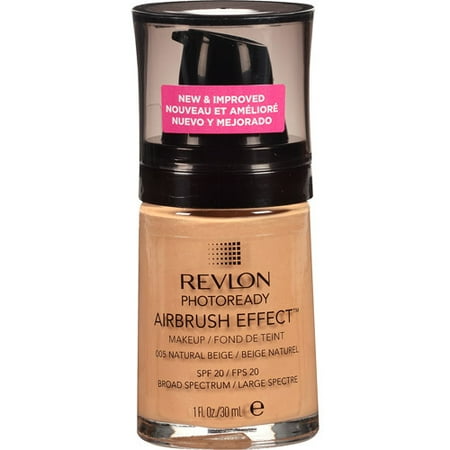 Beige 1 Ounce Makeup - Revlon PhotoReady Airbrush Effect Makeup, Natural Beige, 1 fl Oz