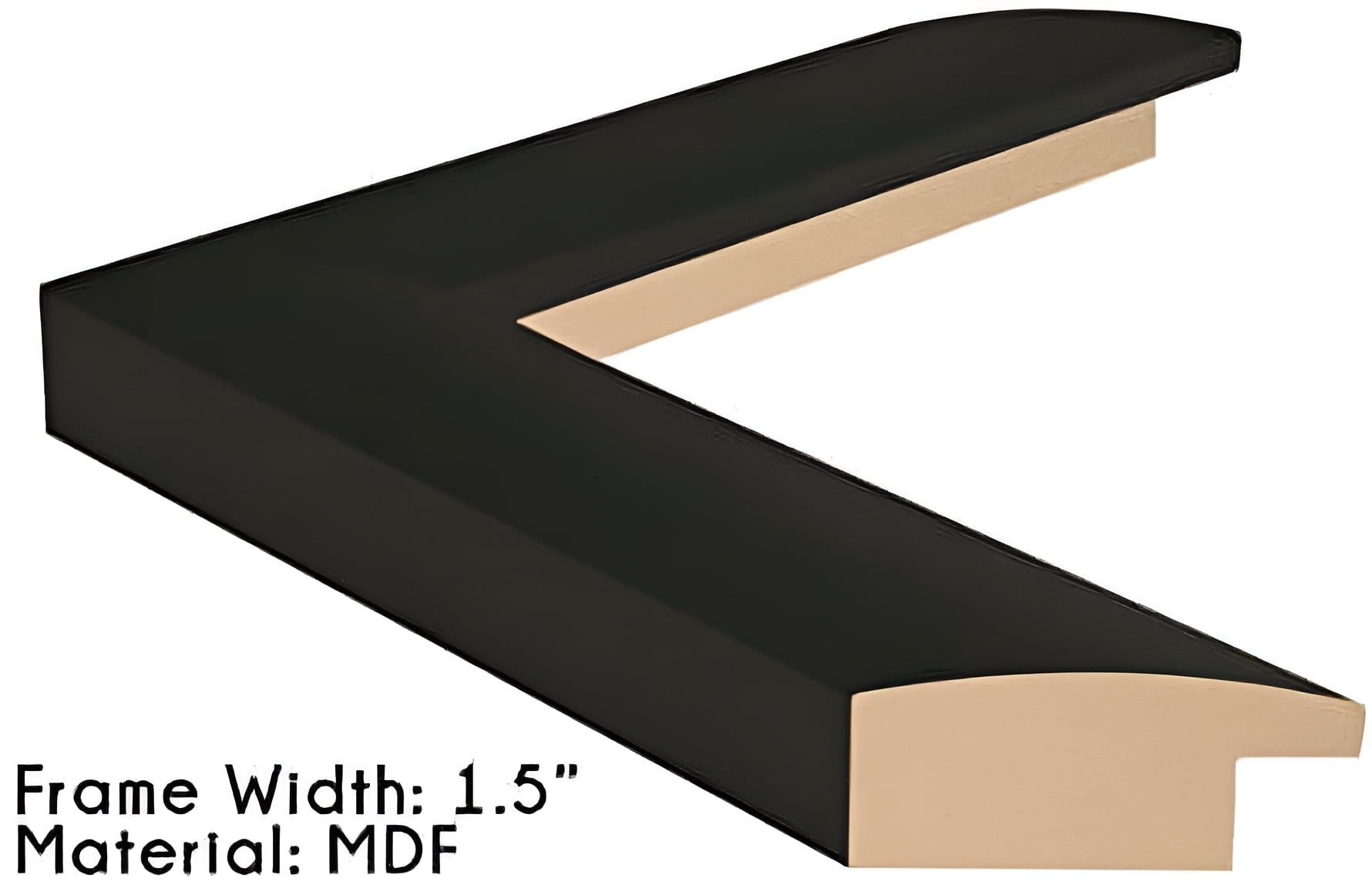 (1) 20x25 - Picture Frame for Puzzles, Photos, Artwork - 1.25" Black MDF Frame with plexi-glass and hanging hardware