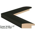 thumbnail image 2 of (1) 20x25 - Picture Frame for Puzzles, Photos, Artwork - 1.25" Black MDF Frame with plexi-glass and hanging hardware, 2 of 2