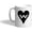 Design Only, variant on Ceramic Coffee Mug 11 Ounces"W" Heart Initial Monogram Letter W White Tea Cup Love Design Only