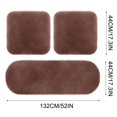 thumbnail image 3 of Dsseng 3 Sets Car Front Rear Seat Plush Cushion  Soft Warm Faux  Winter Auto Seat Cover  Plush Vehicle Seat Protector Pad With Non-Slip Backing  Car Accessories, 3 of 4