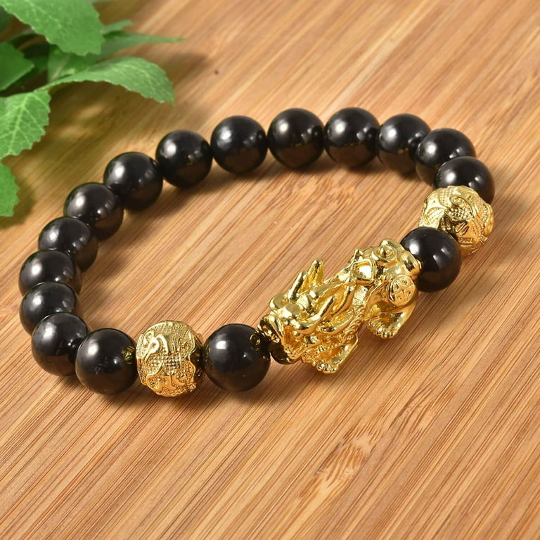 Shop LC Black Karelian Shungite Bracelet Jewelry Gift for Women Size 6.5 Ct 153.5 Walmart