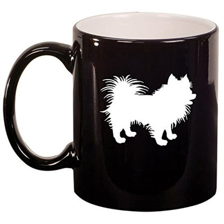 

Ceramic Coffee Tea Mug Cup Pomeranian (Black)