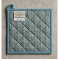 thumbnail image 2 of Maison d' Hermine Marquise 100% Cotton Set of 2 Pot Holders with Loop Heat Resistant for BBQ | Cooking | Baking | Grilling | Microwave | Barbecue | Spring/Summer (8 Inch by 8 Inch)., 2 of 5
