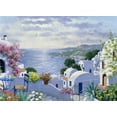 thumbnail image 2 of Motz, Peter 14x11 White Modern Wood Framed Museum Art Print Titled - Sparkling Greece, 2 of 4