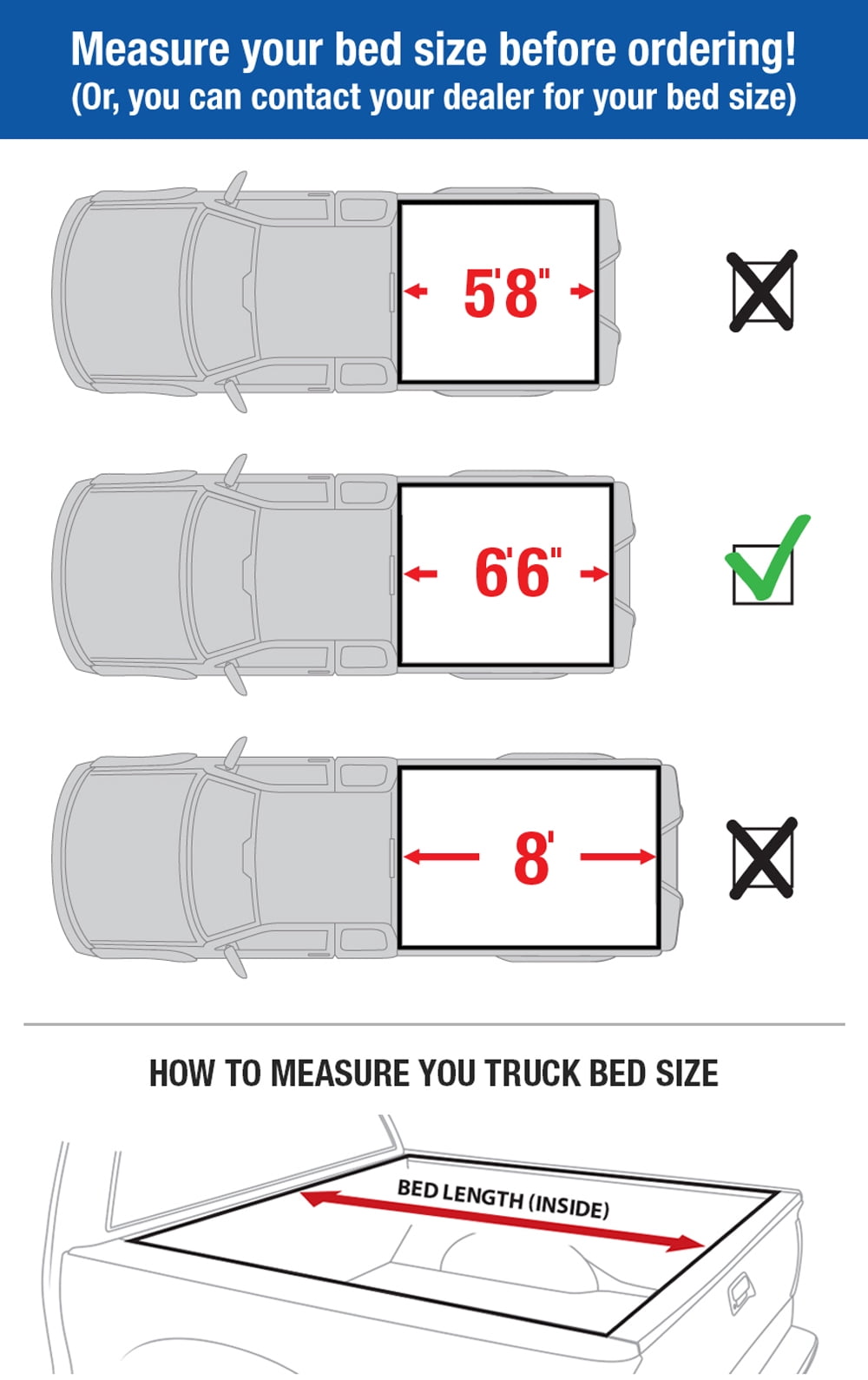 Tyger Auto T3 Tri Fold Truck Bed Tonneau Cover Tg Bc3c1007 Works With 2014 2019 Chevy Silverado Gmc Sierra 1500 2015 2018 Silverado Sierra 2500 3500 Hd Fleetside 6 5 Bed W O Utility Track Walmart Com Walmart Com