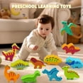 thumbnail image 4 of 11Pcs Wooden Stacking Dinosaur Toys,  Balance Toys for Kids 3 4 5 6 7  Years Old, Building Blocks Set, Preschool Montessori Toys for Boys and Girls, 4 of 7