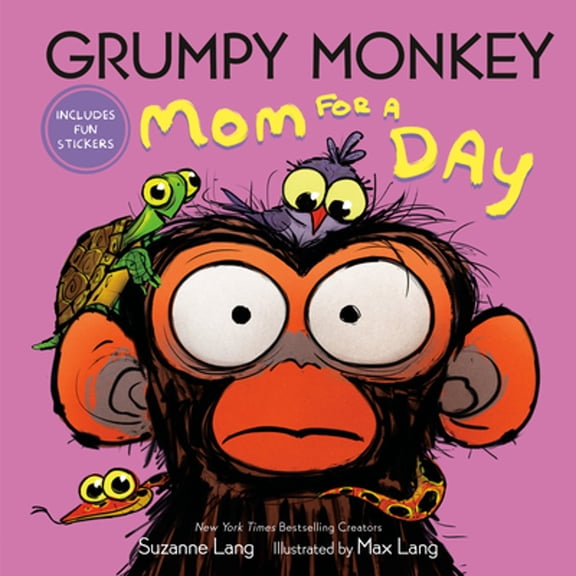 Pre-Owned Grumpy Monkey Mom for a Day: Includes Fun Stickers (Hardcover) 0593709314 9780593709313