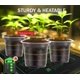 thumbnail image 2 of WandaQueen 30 paquetes de macetas transparentes para plantas de 3,5/4/5 pulgadas de plástico de alta transparencia con agujeros de drenaje incluye 20 etiquetas, 2 of 7