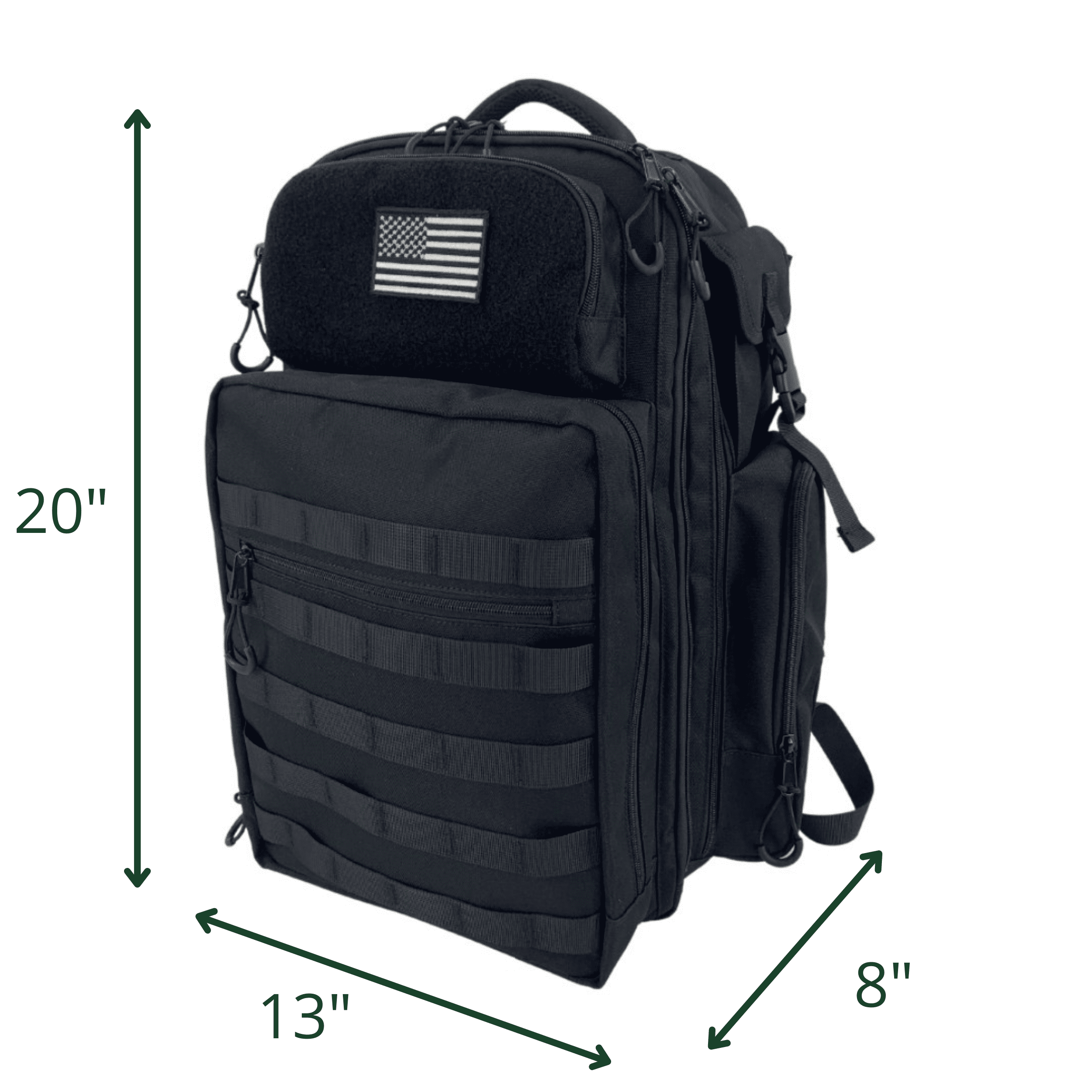 PKB Dad Diaper Bag | Military Diaper Backpack | Large Diaper Bag | Mens Diaper Bag | Baby Travel Gear | Diaper Bag Backpack With Portable Diaper Changing Pad | New Dad Gifts For Men