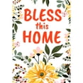 thumbnail image 2 of America Forever Bless This Home House Flag 28 x 40 inch Spring Summer Fall Floral Religious Inspirational Motivational Quote Positive Vibes Double Sided Outdoor Yard Decorative Flag, 2 of 5