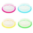 thumbnail image 2 of Stackable Refrigerator Plate Cover Fresh-keeping Bowl Covers Splash-proof Oil Kitchen Gadgets Container Lid Microwave Oven Caps Gadgets Container green, 2 of 6