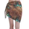thumbnail image 2 of Bingfone Vintage Butterfly Green Women's Sarong Swimsuit Cover Ups Bathing Suit Coverups Chiffon Beach Wrap Skirts, 2 of 7