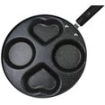 thumbnail image 2 of Pancake Pan Nonstick Pancake Griddle Pan Pancake Griddle Flip Pan with 4-Cup, Pancake Maker Nonstick Pancake Griddle, Round/Heart Pancake Mold (Heart), 2 of 7