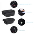 thumbnail image 2 of Qeeadeea Armrest Box For VW Polo Mk5 6R Vento 2012-2018 Car Interior Center Consoles Storage Box Arm Rest Organizer With USB Ports-Black Small 3 USB, 2 of 7