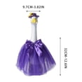thumbnail image 3 of Lilixerw Spring Summer Goose Outfits Seasonal Cute Porch Goose Clothes with Bow & Hat,All Seasons Holiday Spring Goose Statue Costumes for 23" Cement Statue Garden Patio Outdoor Decor,Purple, 3 of 6
