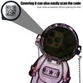 thumbnail image 4 of Compatible with iPhone 14 Astronaut Case with Kickstand Mirror Lanyard Shoulder Strap Case Detachable Glitter Paper Mirror Case for Women Girls Cute 3D Astronaut Bling Case, Purple, 4 of 16
