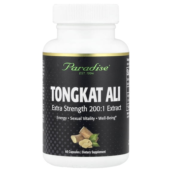 Paradise Herbs Tongkat Ali, 60 Capsules (250 mg per Capsule)