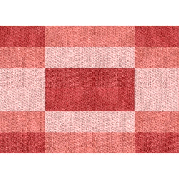 Ahgly Company Indoor Rectangle Patterned Light Salmon Pink Area Rugs, 2' x 4'