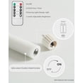 thumbnail image 3 of Stmarry Flickering Flameless Taper Candles with Remote - 9.65 Inch LED Candlesticks, Realistic 3D Flame with Wick, White Real Wax, Spring Home Decor, Automatic Timer - Set of 3, 3 of 8