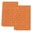 Orange, variant on Orange Morocco Kitchen Towels Set of 1, Absorbent Microfiber Dish Tea Towels with Hanging Loop, Geometric Leaf Diamond Lattice Abstract Resuable Hand Towel for Home Kitchen Cooking Cleaning 18"x28"