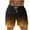 Gold, variant on Sakmal Big and Tall Mens Shorts Board Bermuda Casual Brown Gradient Vacation 7 Inch Mens Shorts L