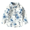 thumbnail image 4 of OGLCCG Kids Girls Button Down Shirts Floral Printed Long Sleeve Casual Blouse Tops 2025 Spring Summer Loose Fit T-Shirts 3-16 Years, 4 of 4