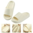 thumbnail image 4 of mgoYE Women's Sandals Cloud Slippers for Women and Men, Pillow House Slippers Shower Shoes Indoor Slides Bathroom Sandals|White 9, 4 of 9