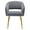 Dark Gray, variant on KCC Modern Accent Dining Chairs, Upholstered Velvet Home Office Desk Chairs with Hollow Back, Tufted Vanity Chairs Side Chairs with Gold Metal Legs for Living Room Restaurant, 1 PC & Black