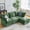 Green, variant on Tina's Home 97" Modular Sectional Sofa, L-Shaped Couch with Storage and Ottoman, Oversized Chenille 4-Seat Sofa with Chaise Lounge for Living Room Cream
