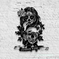 thumbnail image 4 of Craftnamesign Custom Couple Sugar Skull Metal Sign LED Light, Skull Lover Name Sign, Skull Wall Art, 4 of 5