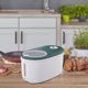 thumbnail image 2 of Dispensador de de cocina con tapa con taza medidora de gran capacidad a prueba de humedad, almacenamiento de contenedores de granos para cocina Verde 10KG mayimx dispensador de cereales, 2 of 8