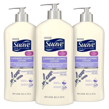 Vanilla Flower Body Cream - (3 Pack) Suave Essentials Essential Lavender Vanilla Body Lotion, 18 oz