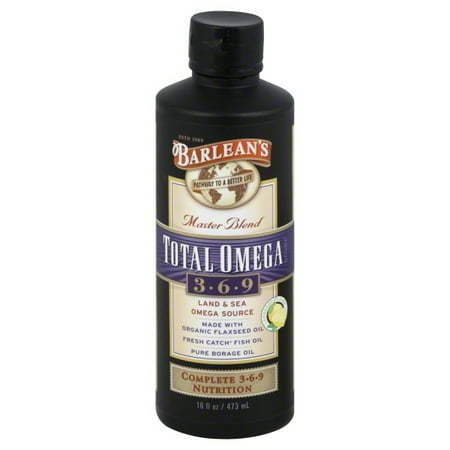 Barleans Flax Oil - Barleans Organic Oils Barleans Total Omega Supplement, 16 oz