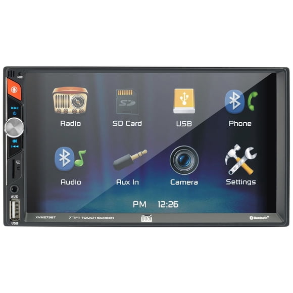 Refurbished Dual Electronics XVM279BT 6.2-inch LED Backlit Multimedia Touch Screen Double DIN Car Stereo Receiver