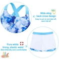 thumbnail image 6 of Girls 2 Piece Tankini Swimsuit Summer Boyshort Girls Bathing Suit with Shorts with Beach Skirt Swimwear 5-16 Years, 6 of 7