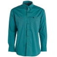 thumbnail image 2 of Wrangler Men's George Strait By Floral Print Long Sleeve Button-Down Western Teal Medium, 2 of 5