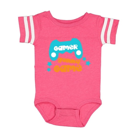 

Inktastic Gamer Gonna Game Joystick Joypad - Orange Blue Gift Baby Boy or Baby Girl Bodysuit