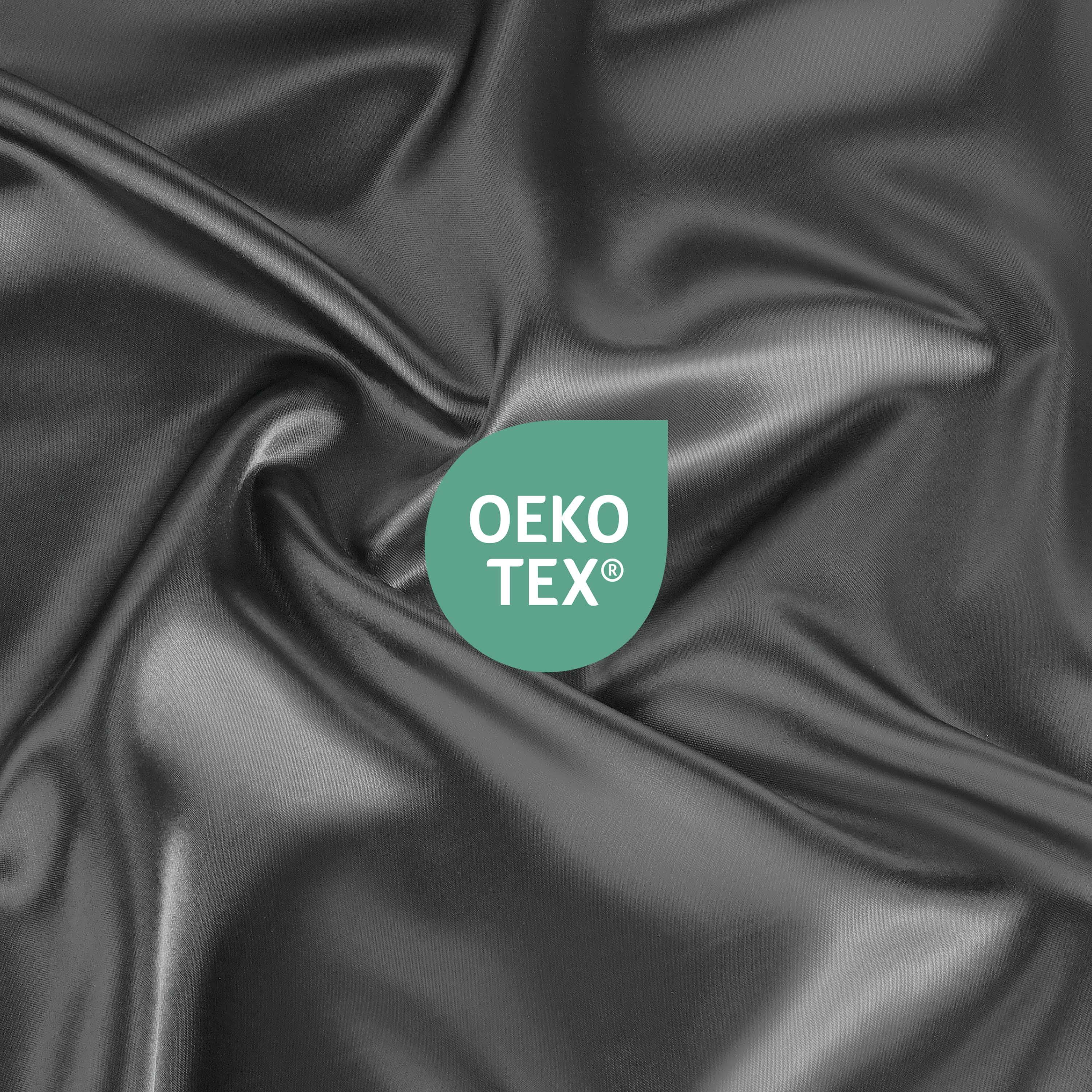 Martex Elegance 4-Piece Queen Satin Sheet Set | Silky Smooth | Great for Hair & Skin | Silver