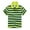 Green, variant on WOYY Little Boys Striped Short Sleeve Polo Shirt Kids Summer Casual T-Shirt, Sizes 3-14
