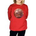 thumbnail image 3 of Basketball Faux Glitter Sweatshirt for Girls Trendy Girly Baseketball Player Pullover Red Sweatshirt Youth Small, 3 of 4