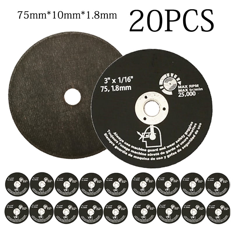 20Pcs 3" Inch Resin Cutting Wheel Abrasive Disc For Angle Grinder Cut Off Parts 