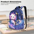 thumbnail image 6 of Bulopur Axolotl Print Kids School Backpack Set 4 Pcs Breathable Kids School Bag with Lunch Box, Pencil Case and Water Bottle Cover for Space Theme Kids, 6 of 7