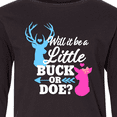 thumbnail image 4 of Inktastic Gender Reveal Will it be a Little Buck or Doe? Long Sleeve Youth T-Shirt, 4 of 5