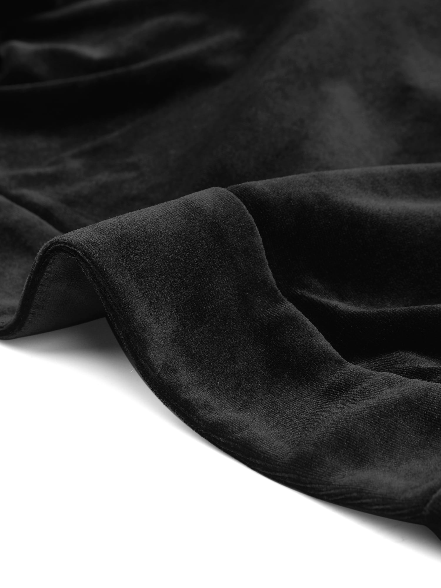 DARING DIVA Women's Velvet Open Front Cropped Bolero Cardigan XL Black