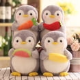 thumbnail image 1 of Flmtop Cute Penguin Hugging Fruit Plush Stuffed Doll Kids Toy Home Decor Valentine Gift, 1 of 8