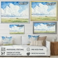 thumbnail image 4 of Designart "Minimalist White Clouds Vista III" Clouds Floater Framed Canvas Wall Art, 4 of 5