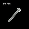 thumbnail image 3 of Uxcell M2x16mm Plastic Phillips Bolts PC Pan Head Machine Screws Transparent 50 Pack, 3 of 5