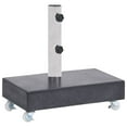 thumbnail image 2 of vidaXL Umbrella Base Black Granite, Stainless Steel Heavy Weight Endurance 17.7"x9.8"x3.1", 2 of 16