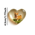 thumbnail image 2 of Adorno de escritorio de acrílico en forma de corazón transparente, ideal como regalo para peluqueros caninos o salones de belleza, 2 of 3